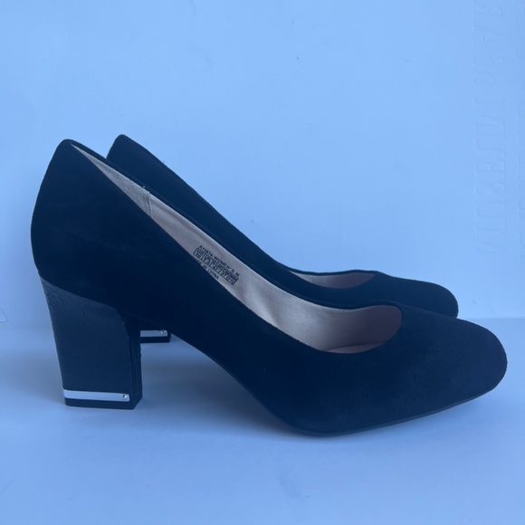 Rockport Suede Reptile Embossed Leather Heel Cushioned Comfy Dress Pumps 10 - Picture 4 of 13